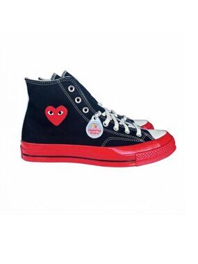 ✨Converse Chuck 70 Hi Comme Des Garçons Play 10 Men Shoes Sneakers Black A01793C